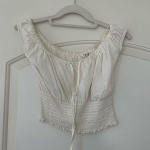 White off the shoulder top